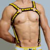 BDSMaster Harnais en néoprène Neo Chest Noir-Jaune